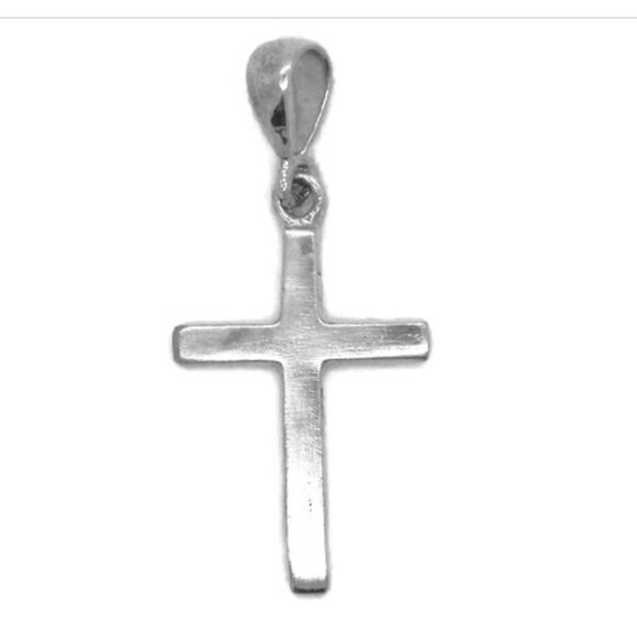 Jewelry - .925 Plain Cross Sterling Silver Pendant Charm